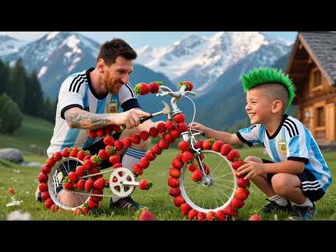 Messi vs Neymar: The GREAT STRAWBERRY BIKE HEIST! 🍓⚡ #messi