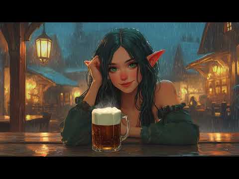 The Pretty Elf's Tavern - Relaxing Celtic Music and Peaceful Rain Sounds, Good Sleep, Stress Relief