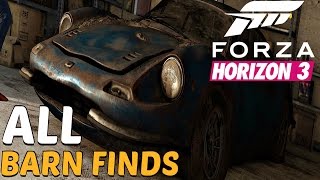 Forza Horizon 3 - All Barn Finds Location Guide (All Classic Cars Location)