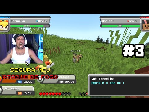 PIUZINHO'S FIRST BATTLE INSIDE THE POKÉMON MINECRAFT GAME #3