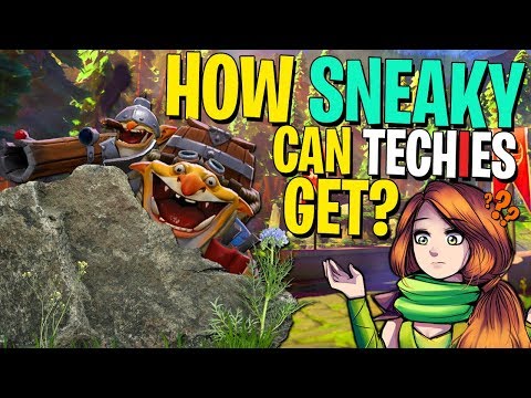 How Sneaky Can Techies Get? - DotA 2 Funny Moments