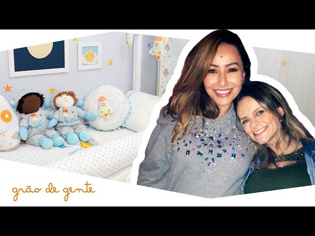 Sabrina Sato presenteia a amiga Bruninha Cicolino com quarto Grão de Gente