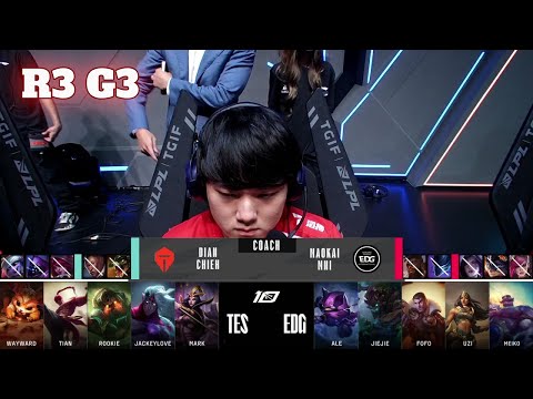 TES vs EDG - Game 3 | Round 3 LPL Summer 2023 Playoffs | Edward Gaming vs Top Esports G3