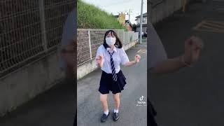 【TikTok】透明感制服jkの腰振り
