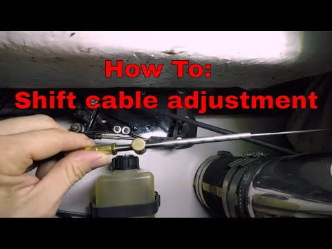 How To:  Bravo 1 shift cable adjustment