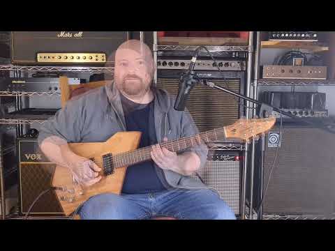 Amethyst Guitars 8 Bit Mahogany. Luthier built, custom, handmade, unique image 3
