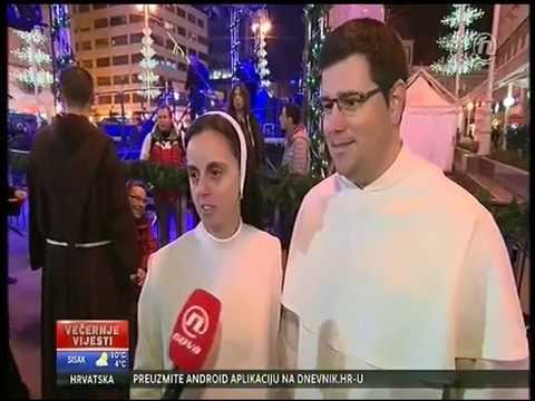 Redovnički band aid - nastup na tgu u sklopu programa Advent u Zagrebu - NovaTV