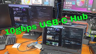 The Wavlink WL-UHP3420 10GBps USB-C Hub!