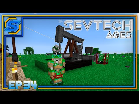 PumpJack Madness: Oil Extraction in SevTech Ages! #34 - Spanish