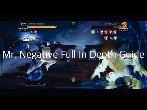 Full In Depth How to Play Guide to Mr. Negative - Marvel Contest of Champions