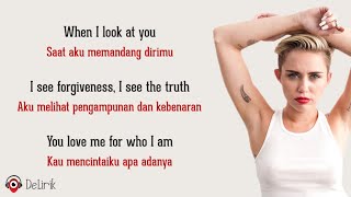 When I Look At You - Miley Cyrus (Lyrics video dan terjemahan)