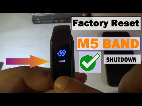How To Factory Reset / Hard Reset  M5 smart band | Shutdown / Power Off #M5 Fitness Band