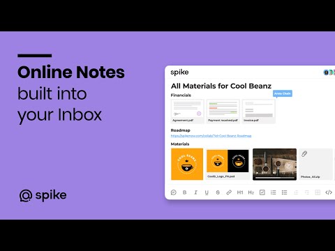 Online Notes built into your Inbox logo