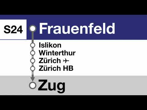 ZVV (SBB) Ansage » S24 Begrüssung in Frauenfeld nach Zug | SLBahnen