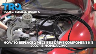 How to Replace Serpentine Belt & Tensioner 2007-2011 Honda Civic