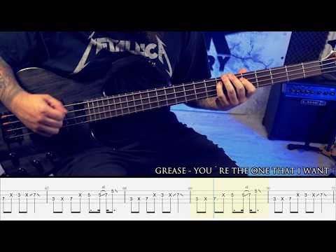 GREASE - You're the one that i want [BASS COVER + TAB]