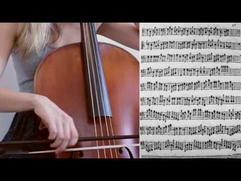 Giovanni Battista Degli Antonii - Ricercar Decima on baroque cello, sheet music