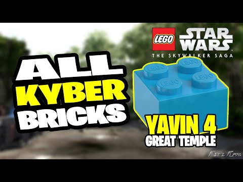 All Kyber Bricks in Yavin 4 Great Temple - LEGO Star Wars: The Skywalker Saga