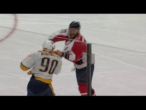 NHL Fight - Predators @ Blue Jackets - Foligno vs Borowiecki - 20 02 2021