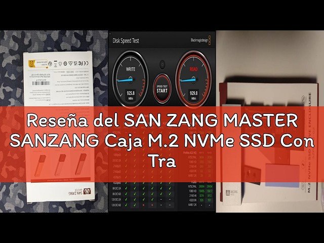 Vídeo relacionado con SANZANG Caja M.2 NVMe SSD Con Transmisión de 10 Gbit/s, Adaptador USB 3.2 para 2230 2242 2260 2280 PCIe NVMe M-Key y M+B Key (Sin Herramientas, Tipo C a A)