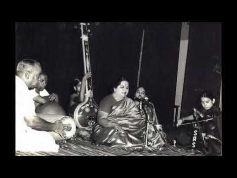 Dr. ML Vasanthakumari-A Kanyakumari-Tanjore S Krishnamurthy Rao-KM Vaidyanathan concert (1970s)