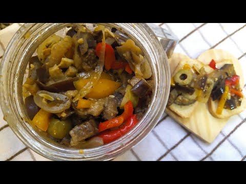 RECEITA DE CAPONATA ( ANTEPASTO) DE BERINJELA - super fácil