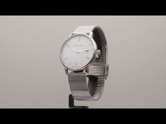 ساعة موريس لاكروا إليروس كوارتز رجالية - EL1118-SS00S-120-D