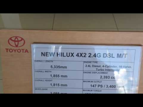 2017 Toyota hilux 2.4 G m/t 4x2 short take review