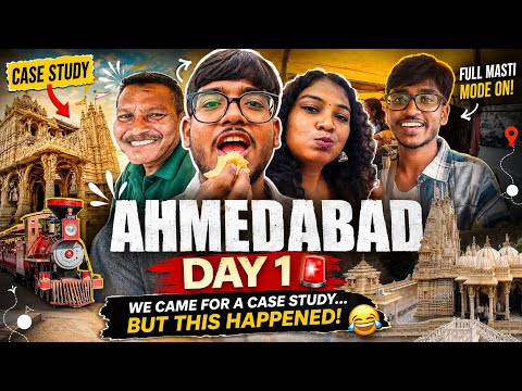 AHMEDABAD DAY 1 🚨 | We Came for a Case Study… But This Happened! 😂#funny #travel #youtube #fyp 