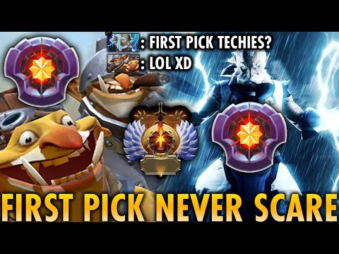 FIRST PICK TECHIES IN IMMORTAL BRACKET - MASTER TECHIES VS MASTER ZEUS COUNTER PICK DOTA 2