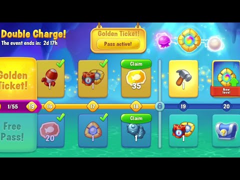 @Fishdom Level 10175 - Special Level 10184 Challenge. Double Charge Level 18 🔓