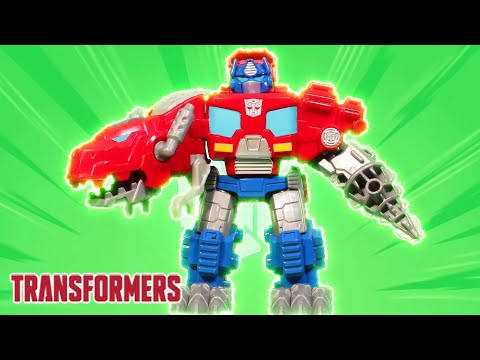 Dino Mode Activated! | Stop Motion | Kids Cartoon | Animation | Transformers Junior