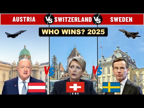 Austria 🇦🇹 vs Switzerland 🇨🇭 vs Sweden 🇸🇪 Military Power Ranked (2025)