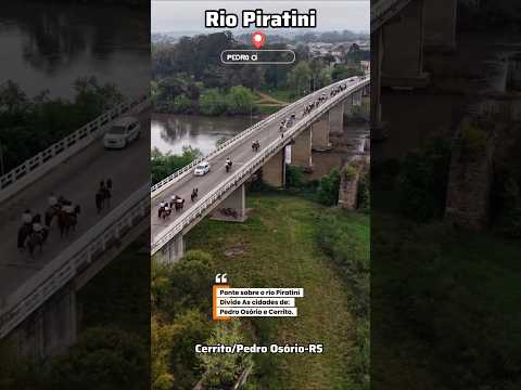 Rio Piratini divide Cerrito de Pedro Osório-RS no interior gaúcho #riopiratini #sul #frio #turismo