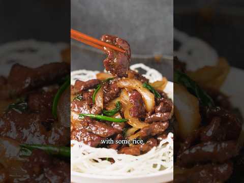 Mongolian Beef JUST like Chinese Takeout!