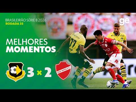 Gols e lances de São Bernardo x Vila Nova-GO