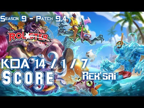 KT Score REK'SAI vs OLAF Jungle - Patch 9.4 KR Ranked