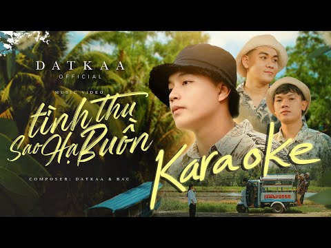 KARAOKE | TÌNH THU SAO HẠ BUỒN | DATKAA x PROD. QT BEATZ | OFFICIAL LYRICS VIDEO