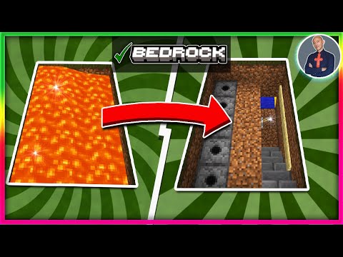 COME FARE UN PASSAGGIO SEGRETO SOTTO LA LAVA SU MINECRAFT (PS4 SWITCH XBOX PE BEDROCK)