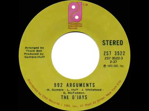 1972 O’Jays - 992 Arguments (45 single version)