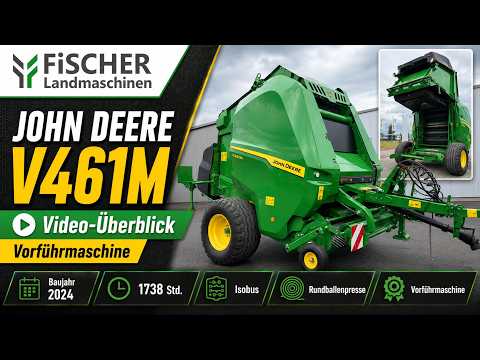 Video Vorschau John Deere V461M Isobus Rundballenpresse