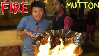 AMAZING FIRE Mutton BBQ & Kolkata DESSERTS!