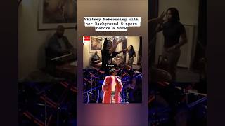 Whitney Rehearsing with her BACKGROUND Singers | &quot;If I Told You That&quot; #whitneyhouston #singing #live