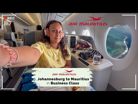Flying to Paradise in Air Mauritius Business Class | A350 from Johannesburg to Mauritius