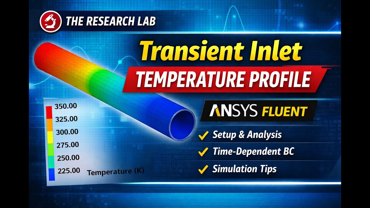 Transient Inlet Temperature Profile Setup in ANSYS  Step-by-Step Tutorial | The Research Lab