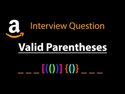 Valid Parentheses - Leetcode 20 - Stack