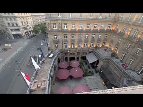 Steigenberger Icon Frankfurter Hof from the balcony in the fifth floor