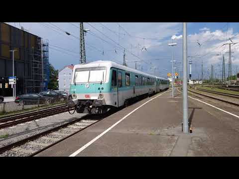 der Motorleerlauf und die Ausfahrt BR 628 "ANNA" in Singen am Hohentwiel.