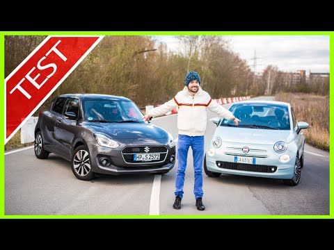 Suzuki Swift Hybrid vs. Fiat 500 Hybrid: Mild-Hybride im Test! Verbrauch? Leistung? Fahrspaß?