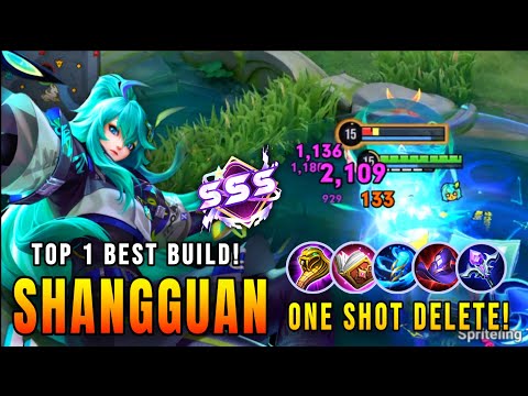 ONE SHOT DELETE!! Insane Shangguan’s Ultimate Burst Combo  - Top 1 Best Build in Honor of Kings